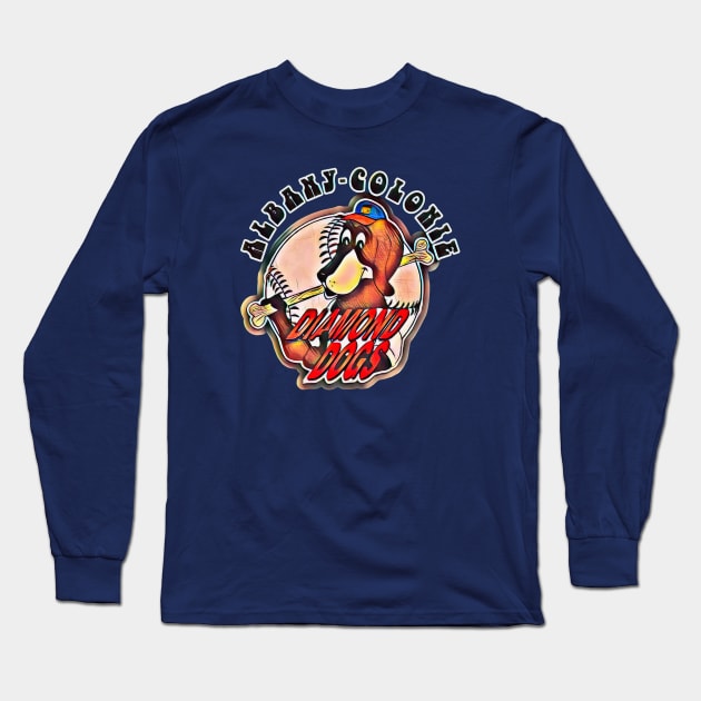 Albany-Colonie Diamond Dogs Baseball Long Sleeve T-Shirt by Kitta’s Shop